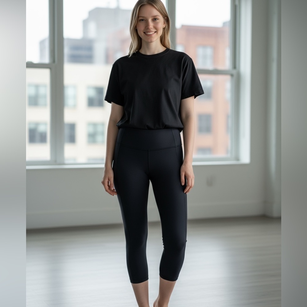 Lululemon Black Cropped Leggings